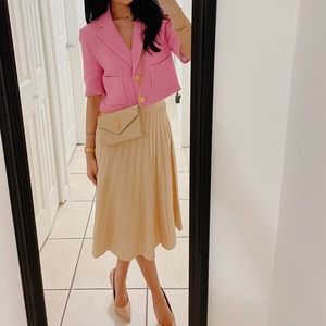 Zara Pink Crop Blazer